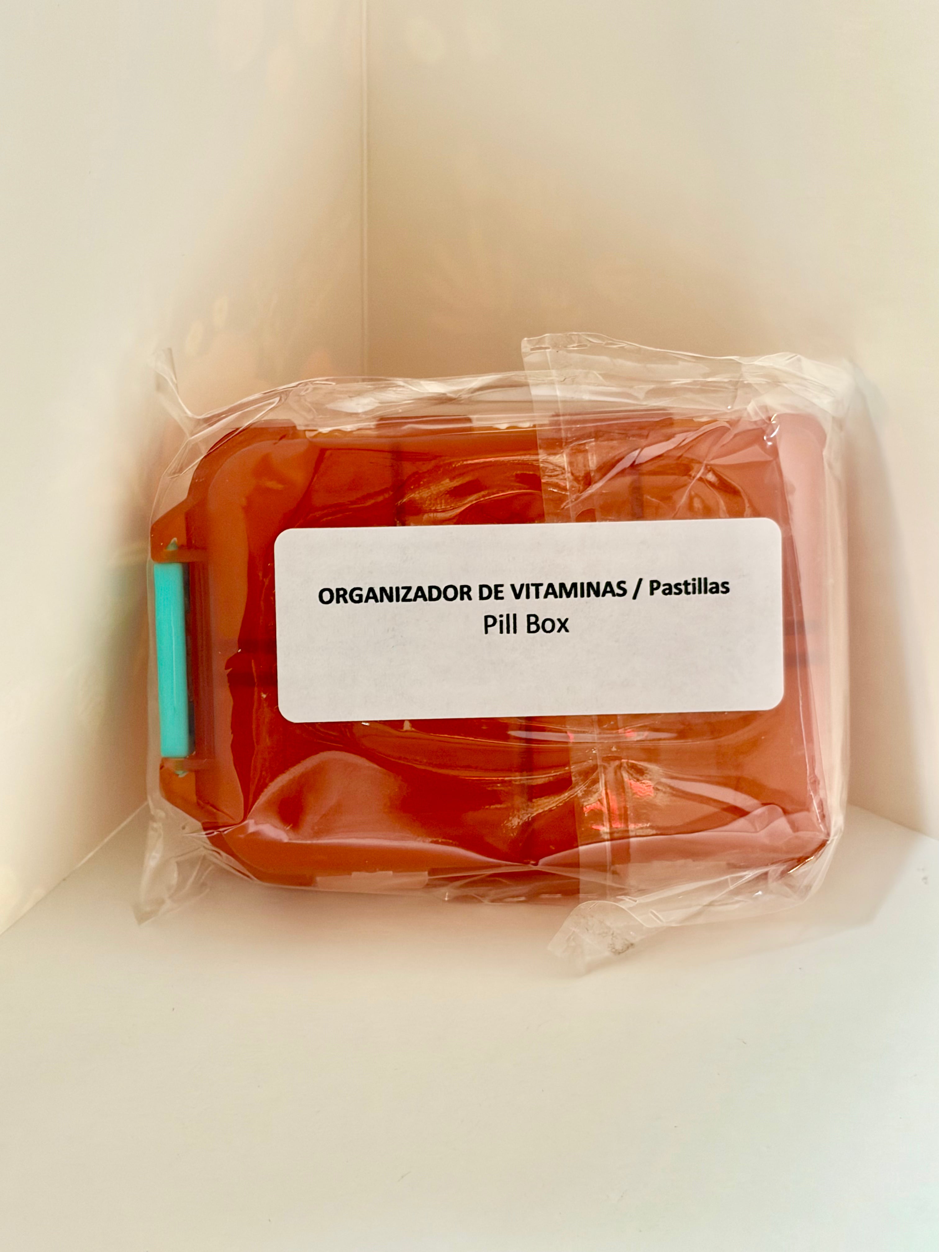 Pill Box (Orange & Teal)