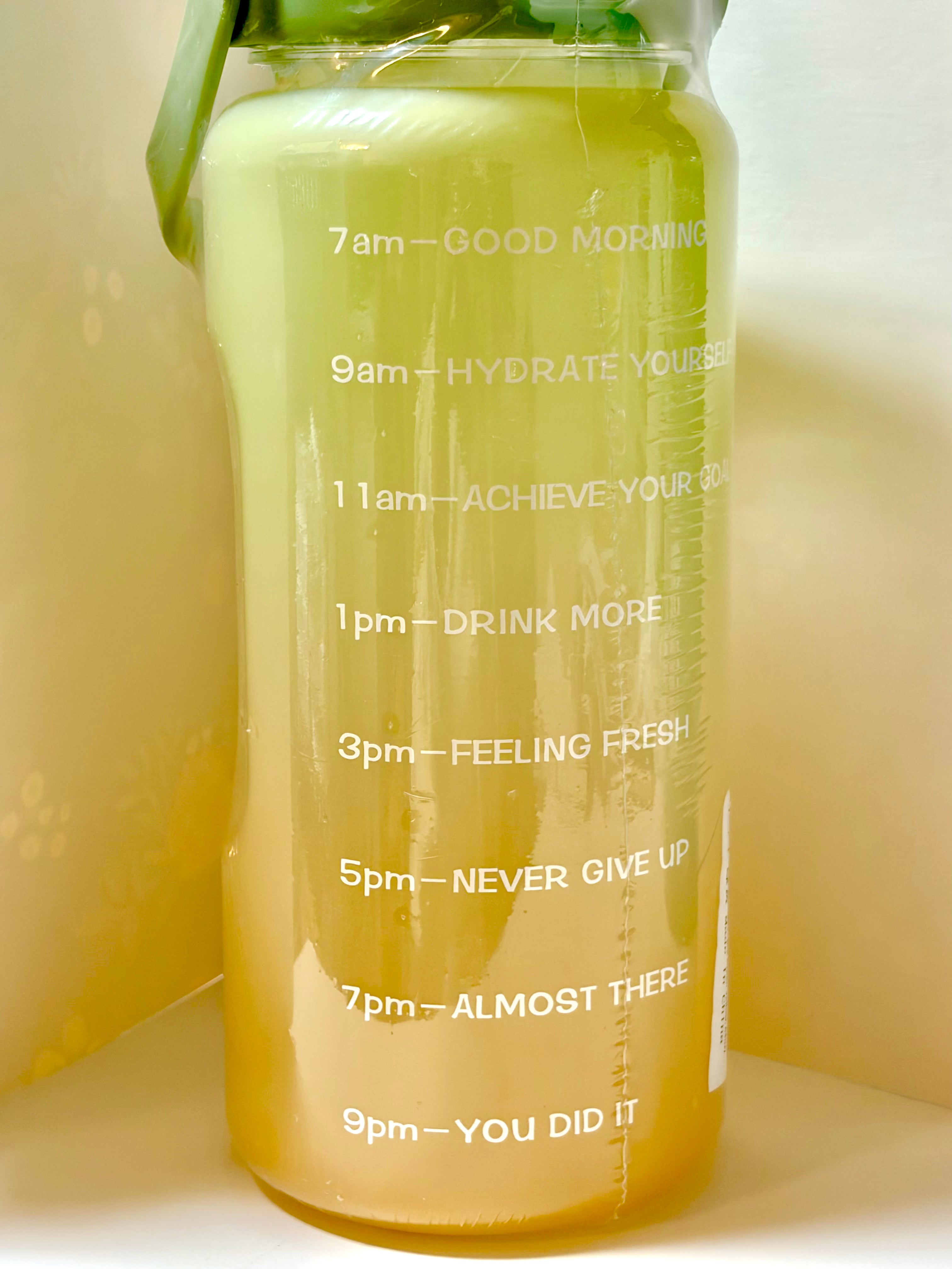Water Bottle (Green & Yellow)